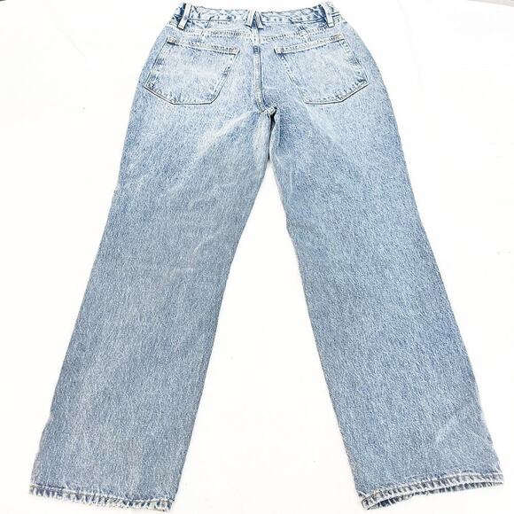 Good American Acid Wash Straight Leg Denim Jeans Ripped Size 4 / 27 - Picture 4 of 9